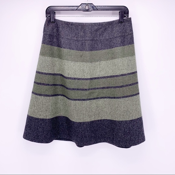 Pendleton Dresses & Skirts - VINTAGE Pendleton 100% Virgin Wool Striped A-Line Midi Skirt Size 8